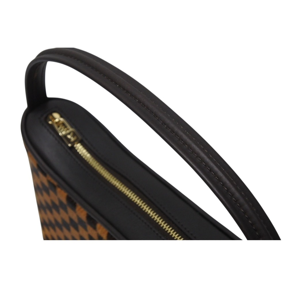 LOUIS VUITTON Damier Sauvage Tiger handbag brown pony leather - Picture 5 of 9